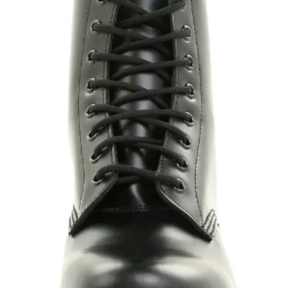Dr. Martens Black Patent Lace-Up Combat Boots - Picture 5 of 12
